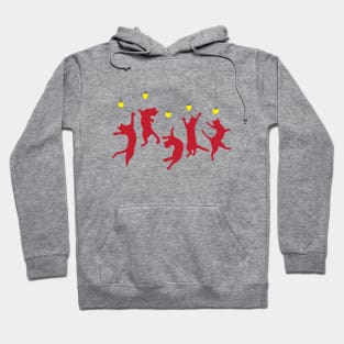 Dancing Christmas Cats Hoodie